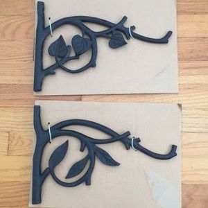 NEW Pair of Aluminum Plant Holders